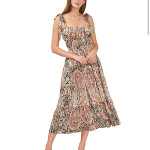 1. State Paisley Maxi Dress - Tie Strap XXS